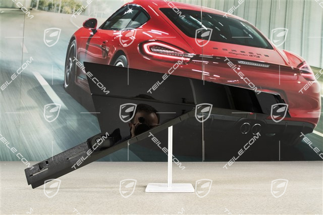 C-pillar outer cover, Front, Black, R