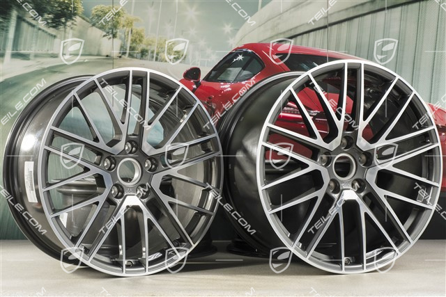 20+21" Felgensatz Turbo V, Felgen: vorne 8,5J x 20 ET40 + hinten 11J x 21 ET66