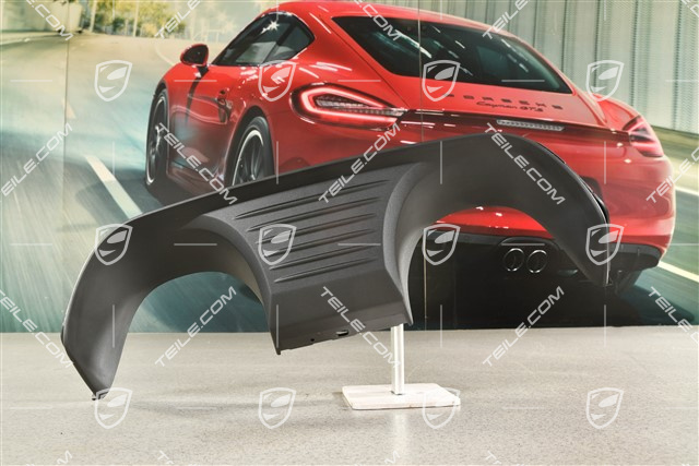 C2 / C2S / C4 / C4S / GTS, Rear bumper fascia, matt black sports exhaust system