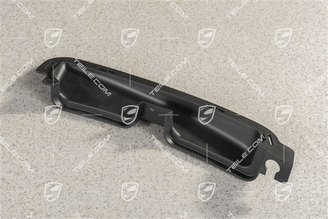 Air guide, black matte, R