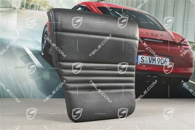 Notsitzkissen, Cabrio, Leder, Schwarz, L