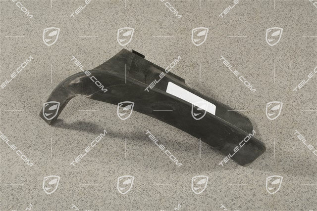 Rubber lip sill cover, rear, black, R