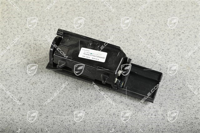 Aschenbecher, schwarz, leicht beschädigt