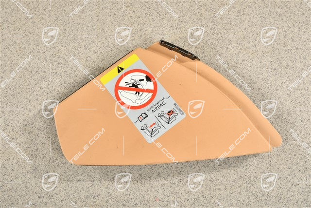 Dashboard trim lower part side cover, Luxor Beige, R