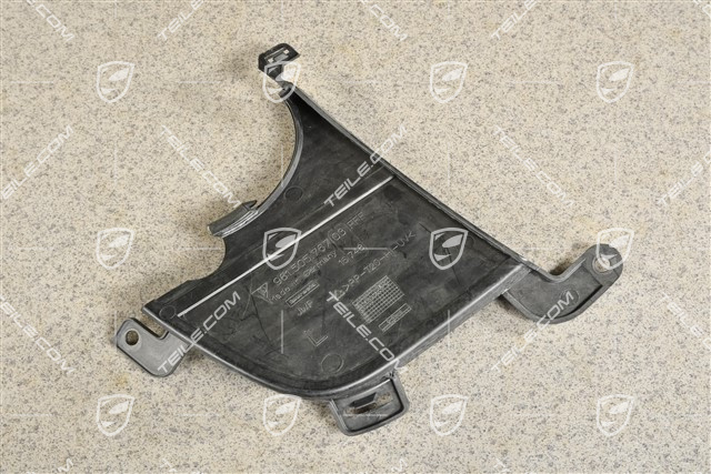 Air inlet / duct / guide cover, lateral, Black matte, PDC, L