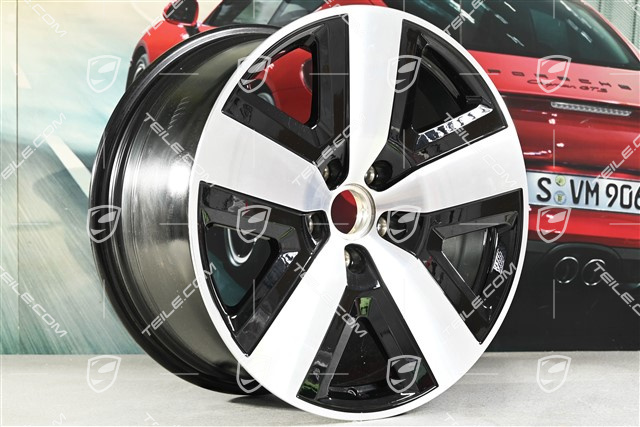 20" Felga Cayenne Basis Aero, 10,5J x 20 ET55, czarny wysoki połysk