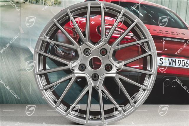 21" Felge Cayenne RS Spyder, 11J x 21 ET58, Platinum Seidenmatt