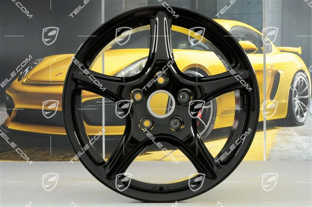19" Felgensatz Carrera Classic, 8J x 19 ET57 + 11J x 19 ET51, schwarz hochglanz