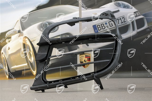 Retaining frame / grille, satin black, C2 / C2S, L Retaining frame / grille, satin black, C2 / C2S, L