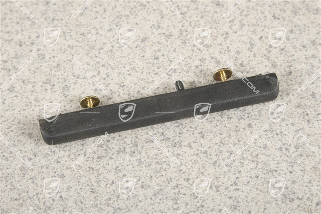 Dashboard trim, Leather, Black, Drivers side, L
