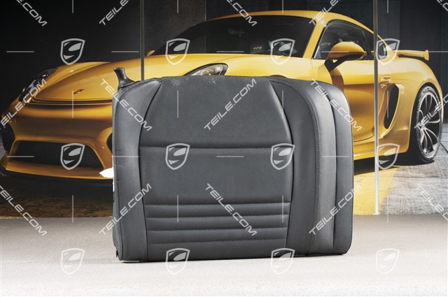 Notsitzrückenlehne / Rücksitz / Rückenlehne, hinten, Kunstleder, schwarz, coupe, R