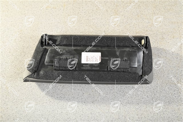 Cabrio / Coupe / Targa, Lordosenstütze, Leder Schwarz mit Achatgrau Ziernähte, L