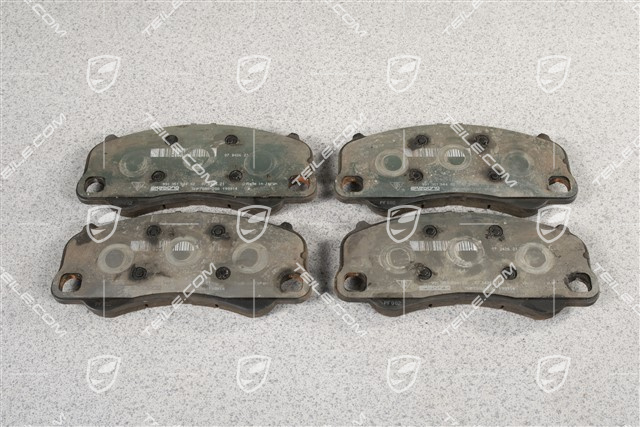 Klocki hamulcowe, PCCB, 991.2 C2/C2S/C4/C4S 2016- / 991 Turbo 2014-, przednie, L+R