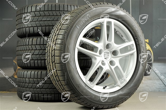 19-inch Cayenne Turbo winter wheel set, wheels 8,5 J x 19 ET59 + Pirelli tyres 265/50 R19, without TPMS sensors