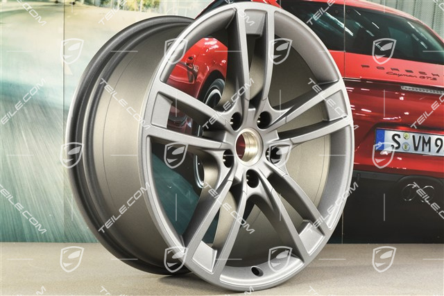 21" Felge Cayenne Turbo Design, 9,5J x 21 ET46, Vesuvgrau