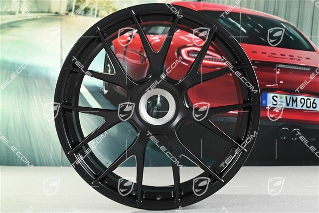 GT4 RS / Spyder RS 20" komplet felg Magnesium, 8,5J x 20 ET61 + 11J x 20 ET50, czarny satynowy
