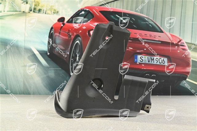 Wheel well housing cover, lower part, rear, black, C2/C2S, R