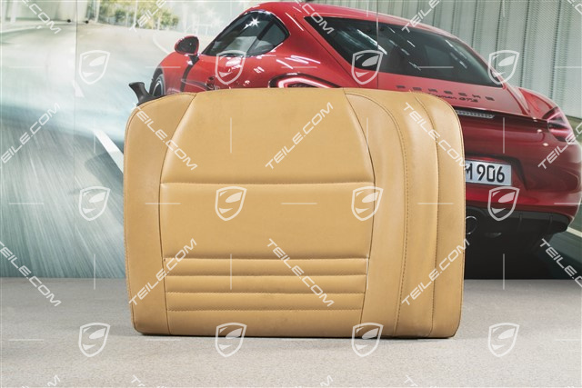 Back seat backrest, Rear, Leatherette, Savanna beige, Coupe, R
