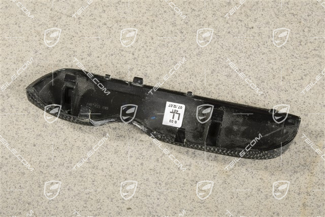 Dashboard trim, Black, Drivers side, carbon, L