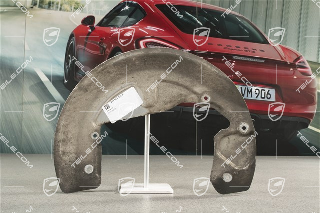Front axle disc brake protective plate, 18", R