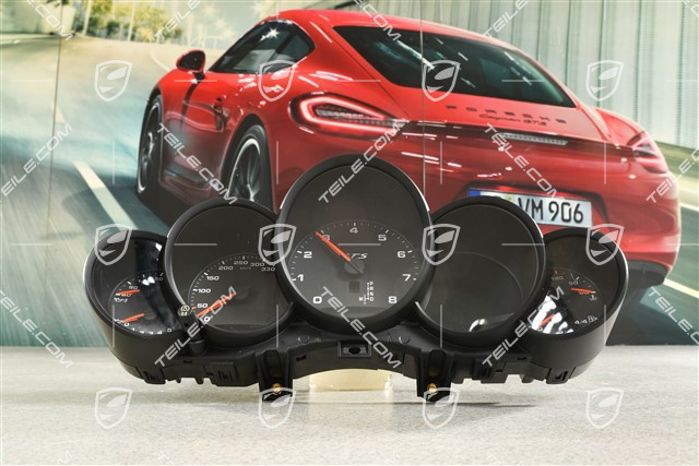 Instrument cluster / Speedometer, PDK, Black Dials GTS