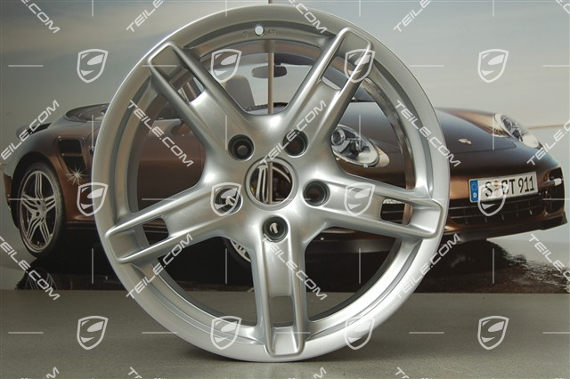 18-inch Boxster S wheel set, 8J x 18 x ET 57 + 9J x 18 x ET 43