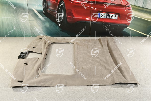 Tapicerka dachu, coupé z szyberdachem, skóropodobna,  Graphite grey