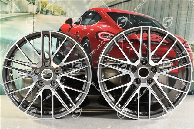 20+21" Felgensatz Turbo V, Felgen: vorne 8,5J x 20 ET50 + hinten 11,5J x 21 ET67