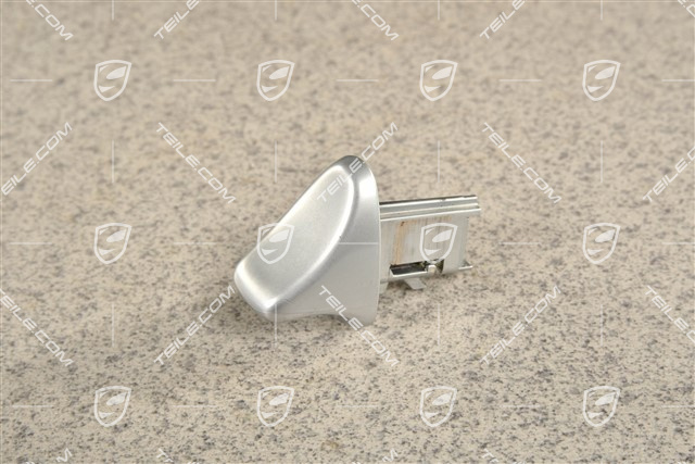 Betaetigungsknopf / Kippgriff für die Rückenlehne, Galvanosilber, L