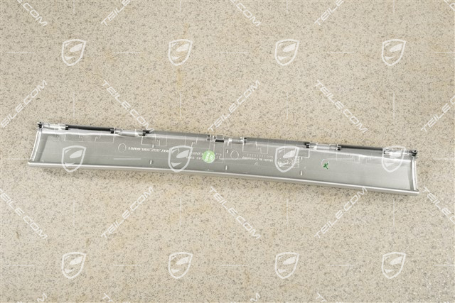 Schalttafelverkleidung / Getränkehalter Zierleiste, mitte, LHD, Galvanosilber