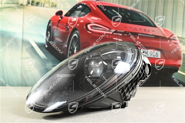 Headlight / headlamp LED Matrix-Beam, Black, Turbo / GT3, L