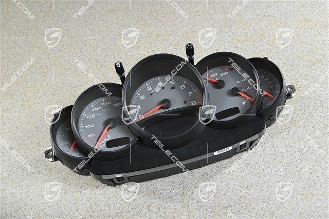 Instrument cluster / Speedometer, 6-speed manual transmission, Rally black