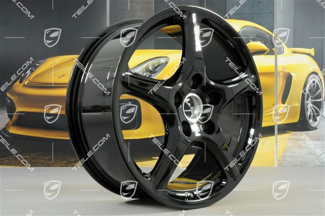 19" Felgensatz Carrera Classic, 8J x 19 ET57 + 11J x 19 ET51, schwarz hochglanz