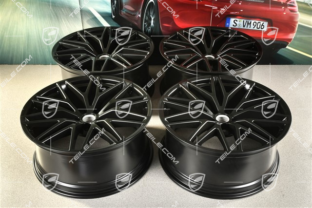 21" komplet felg RS Spyder Design II , 9,5J x 21 ET27 + 10J x 21 ET19, czarny półmat
