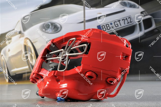 Festsattel ohne Belag, rot, Turbo 3,6, L