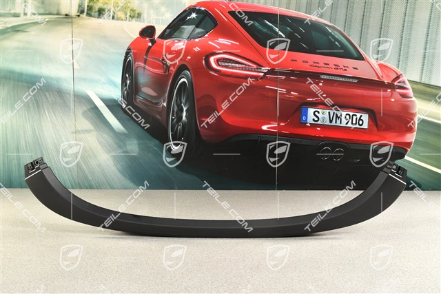 Targa top, storage cover trim, centre, rear, Black