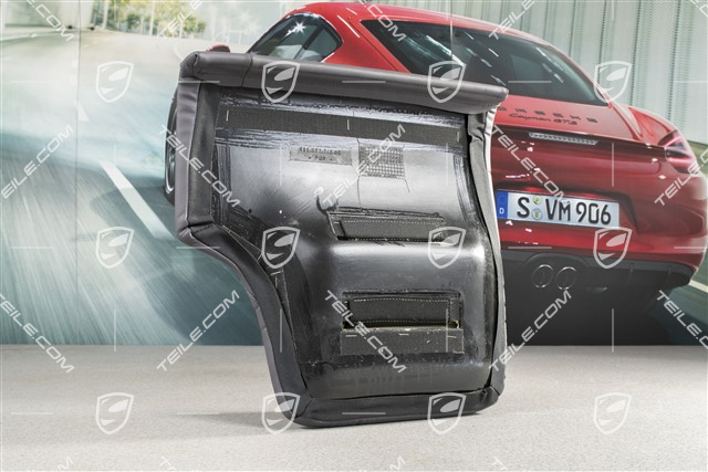 Back seat lower / cushion, Coupe/Targa, leatherette, Space grey, R