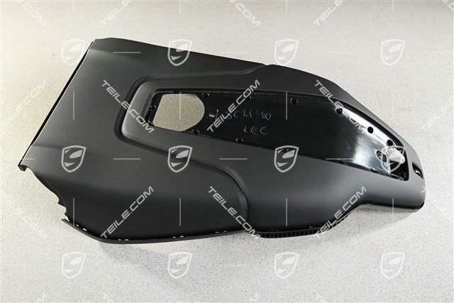 Lehnenabdeckung / Lehnenschale / Rückenschale, Sportsitz, Schwarz, L