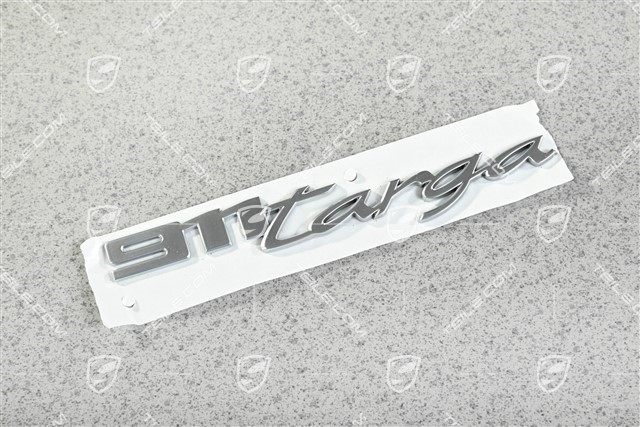 "911 Targa" Schriftzug Abzeichen, Silber