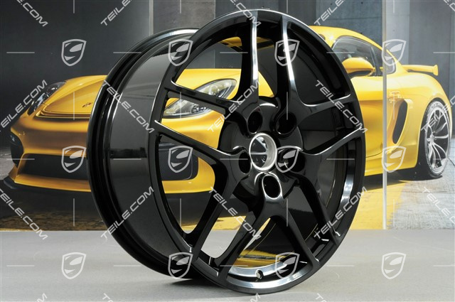 19" felga Carrera S II, 8J x 19 ET57, czarny połysk