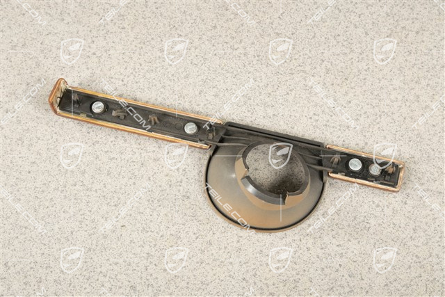 Trim. Ignition switch, Grained olive wood/Havanna