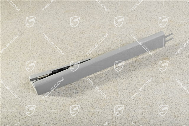 Front seat rail adjuster cover, Steel grey, L