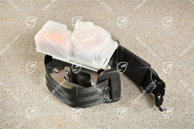 Hintere Sicherheitsgurt, mitte, Schwarz