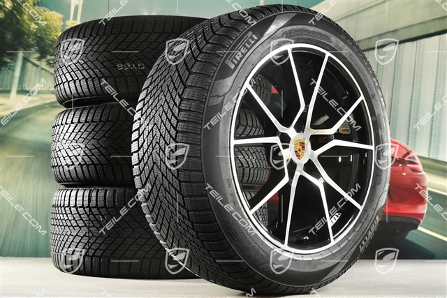 20-inch Cayenne S winter wheel set, rims 9J x 20 ET50 + 10,5J x 20 ET64 + Pirelli winter tyres 255/55 R20 + 295/45 R20, with TPMS
