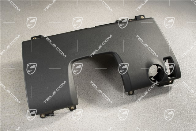 Dashboard trim lower part, Leatherette, Black