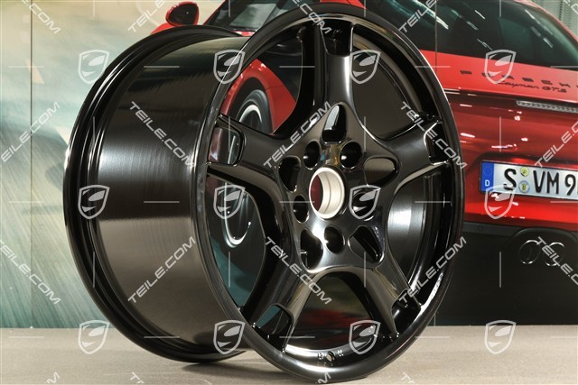 19-inch Carrera S wheel, BBS, 11J x 19 ET67, black high gloss