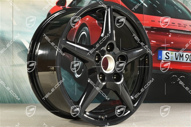 18" Felge Carrera III, 8J x 18 ET57, Lemmerz, schwarz hochglanz
