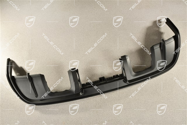 Spyder, Rear bumper lower cover / diffuser, Black matte