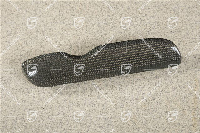 Dashboard trim, Black, Drivers side, carbon, L