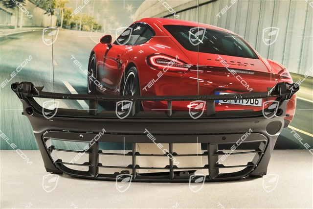 GTS / Sport Design, Front bumper, centre ventilation grille with Park Assist, Black matte